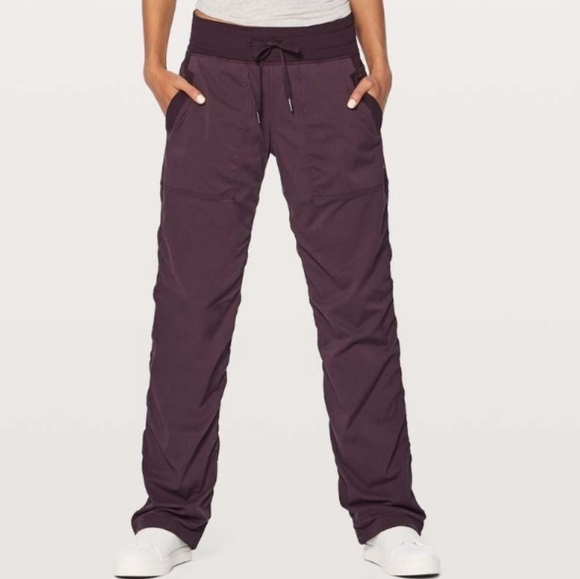 lululemon athletica Pants - Lululemon Dance Studio Pant III Lined 32" - Black Cherry